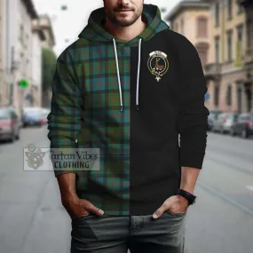 Blair Ancient Tartan Hoodie with Family Crest and Half Of Me Style