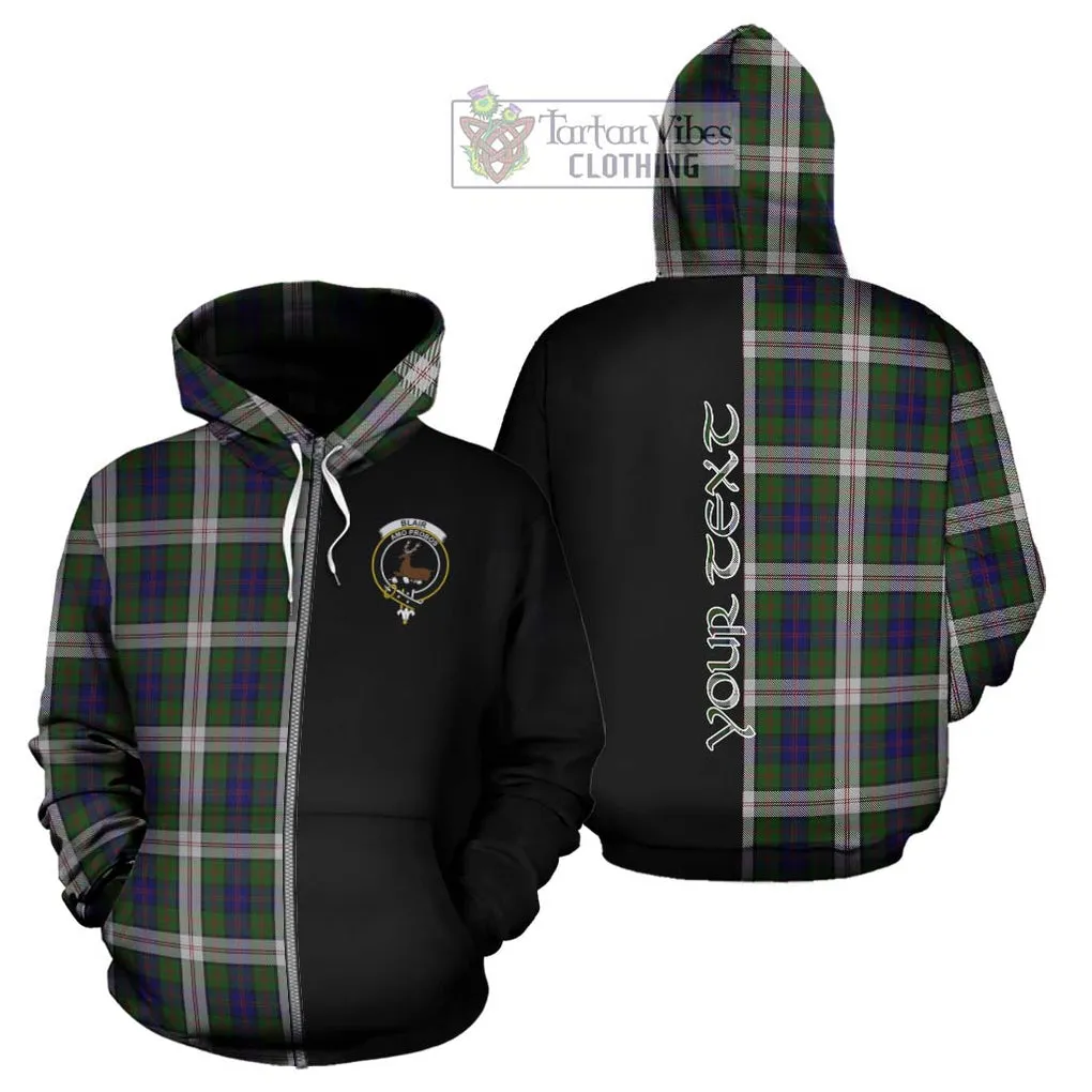 Blair Dress Tartan Hoodie with Family Crest and Half Of Me Style