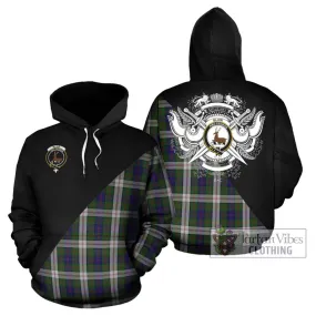 Blair Dress Tartan Hoodie with Family Crest and Military Logo Style