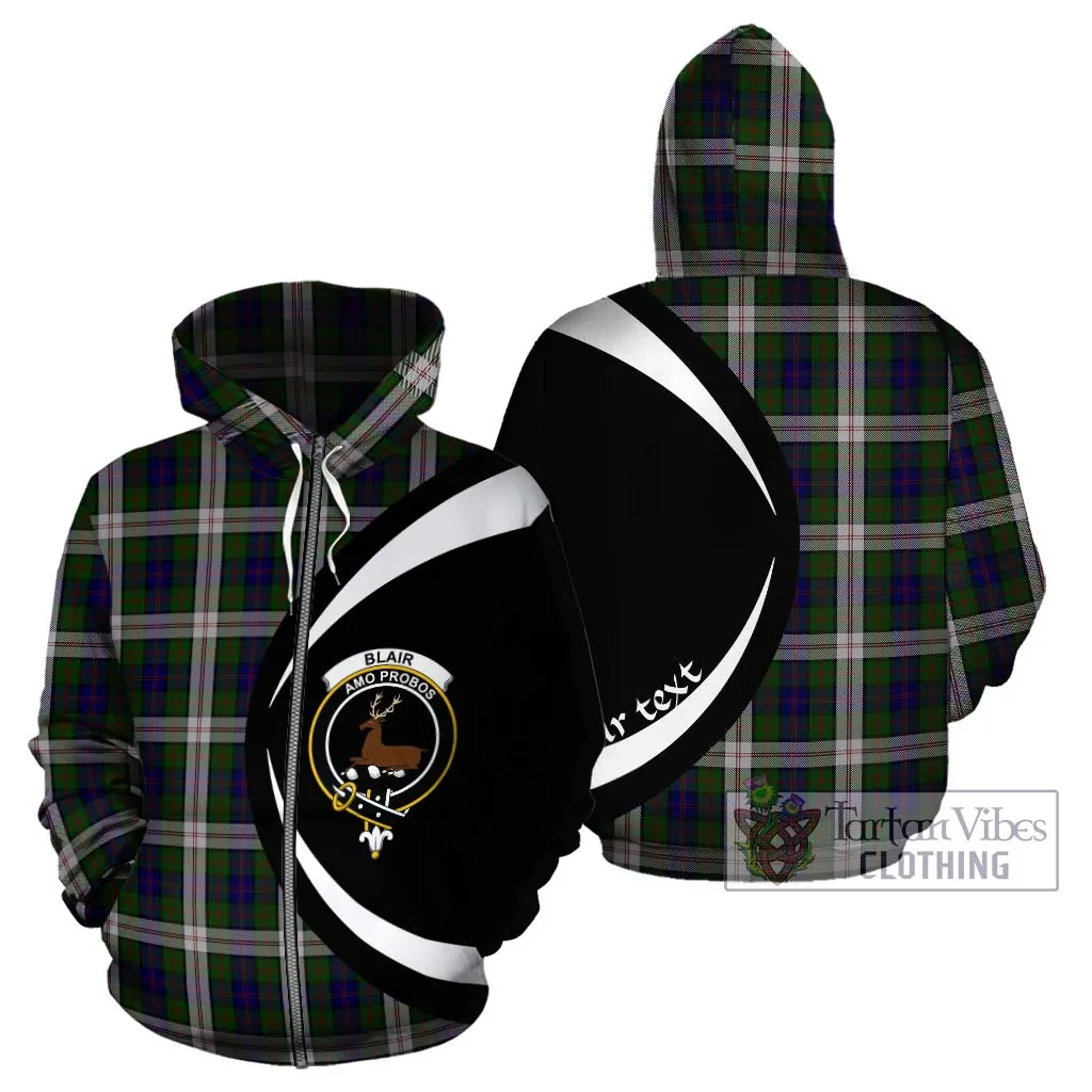 Blair Dress Tartan Hoodie with Family Crest Circle Style