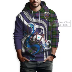 Blair Modern Tartan Hoodie with Epic Bagpipe Style