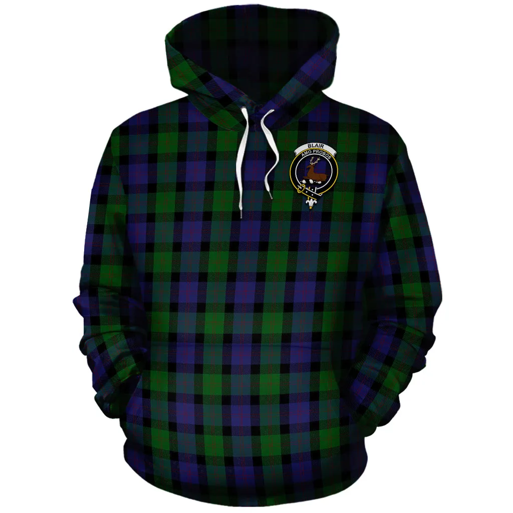 Blair Tartan Hoodie with Family Crest