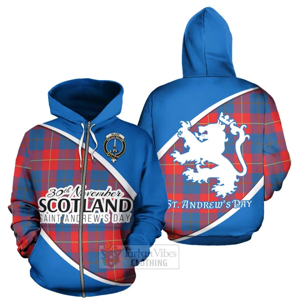 Blane Family Crest Tartan Hoodie Celebrate Saint Andrew's Day in Style