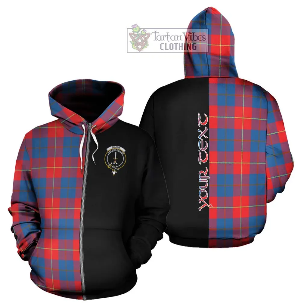 Blane Tartan Hoodie with Family Crest and Half Of Me Style