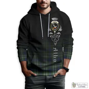 Blyth Tartan Hoodie Featuring Alba Gu Brath Family Crest Celtic Inspired