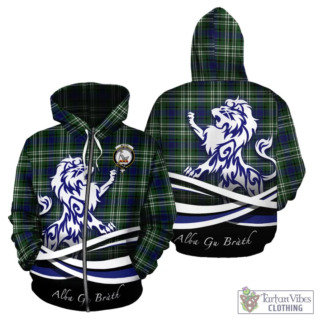 Blyth Tartan Hoodie with Alba Gu Brath Regal Lion Emblem