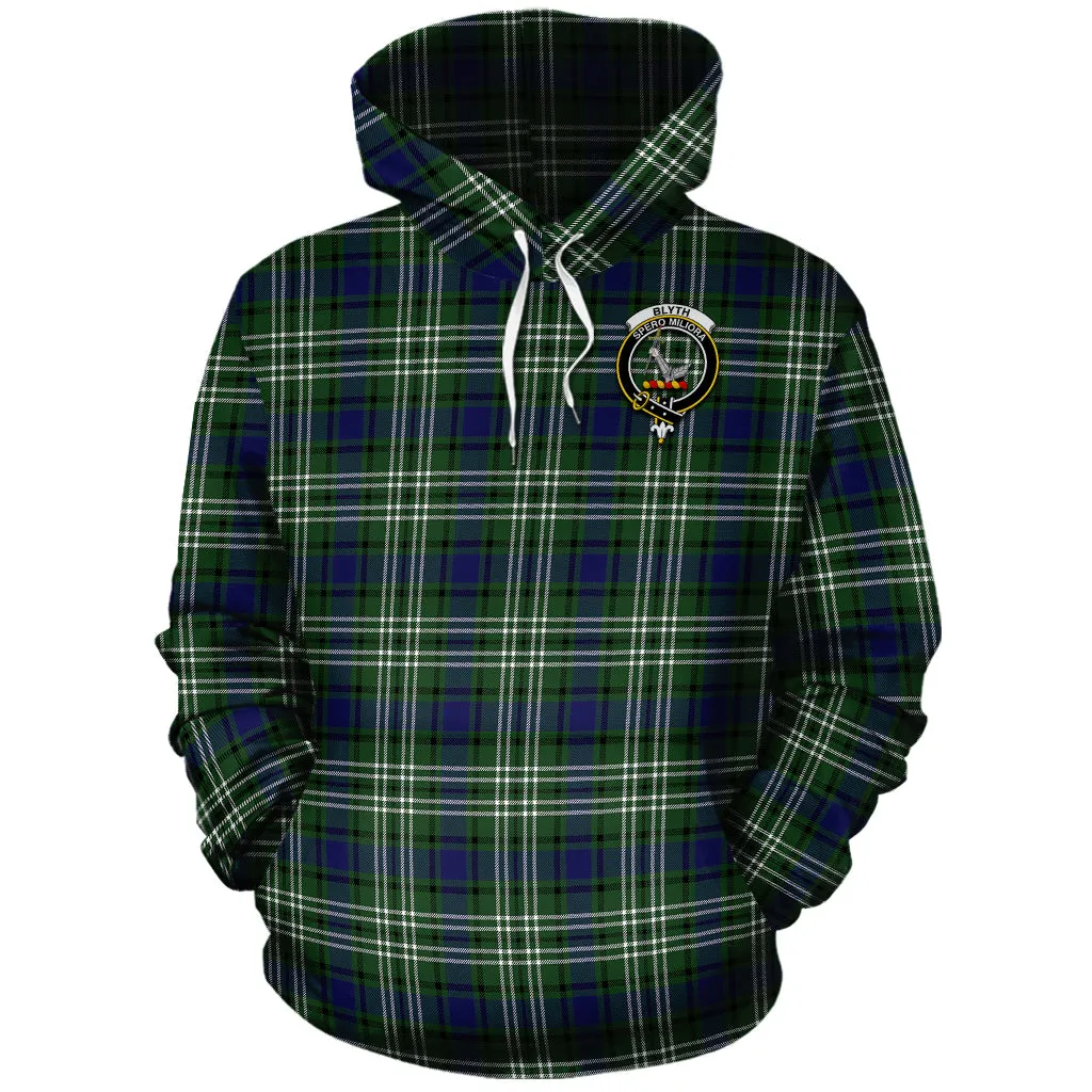 Blyth Tartan Hoodie with Family Crest