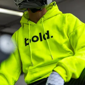 bold. Fluo Yellow Hoodie