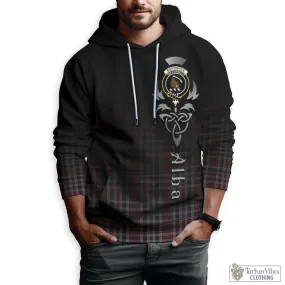 Borthwick Tartan Hoodie Featuring Alba Gu Brath Family Crest Celtic Inspired