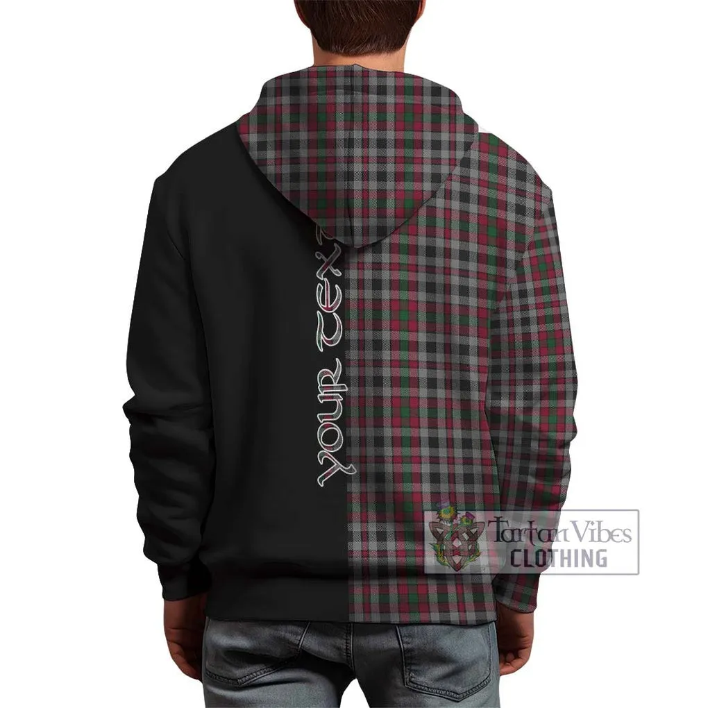 Borthwick Tartan Hoodie with Family Crest and Half Of Me Style