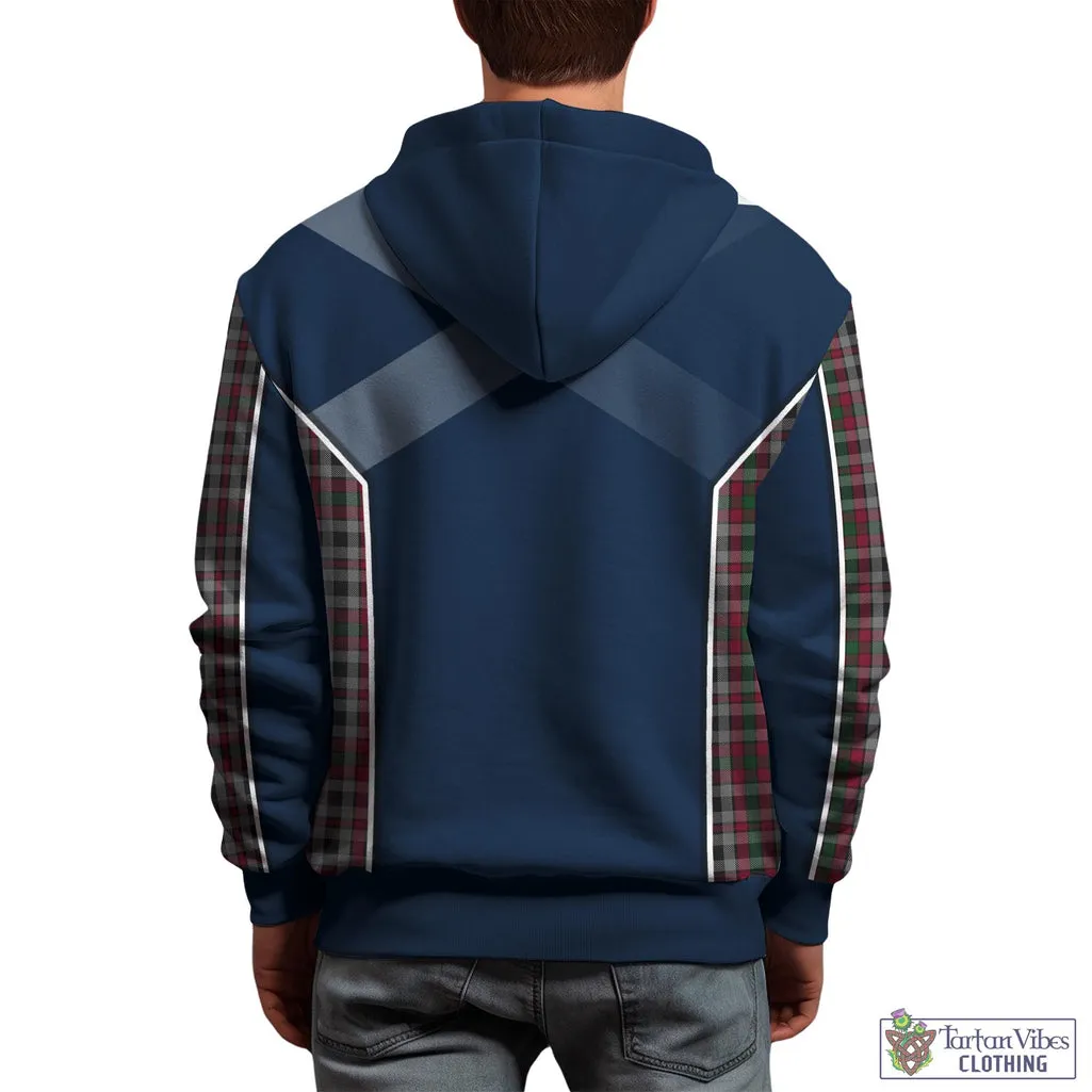 Borthwick Tartan Hoodie with Family Crest and Scottish Thistle Vibes Sport Style