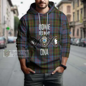 Bowie Tartan Hoodie with Family Crest DNA In Me Style