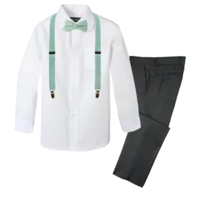 Boys' 4-Piece Customizable Suspenders Outfit - Customer's Product with price 55.95 ID XjW1uJMBIkn0qgTftJPhwosS