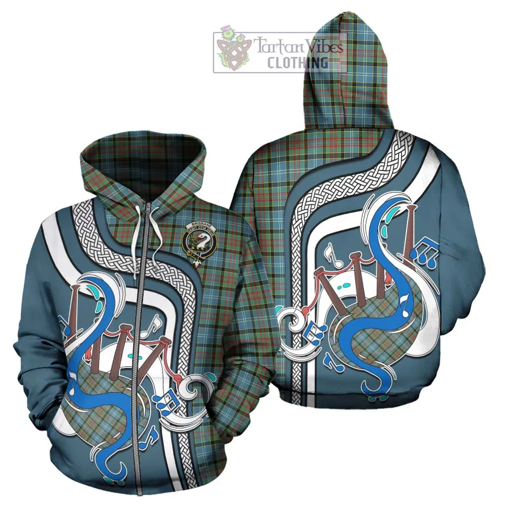 Brisbane Tartan Hoodie with Epic Bagpipe Style