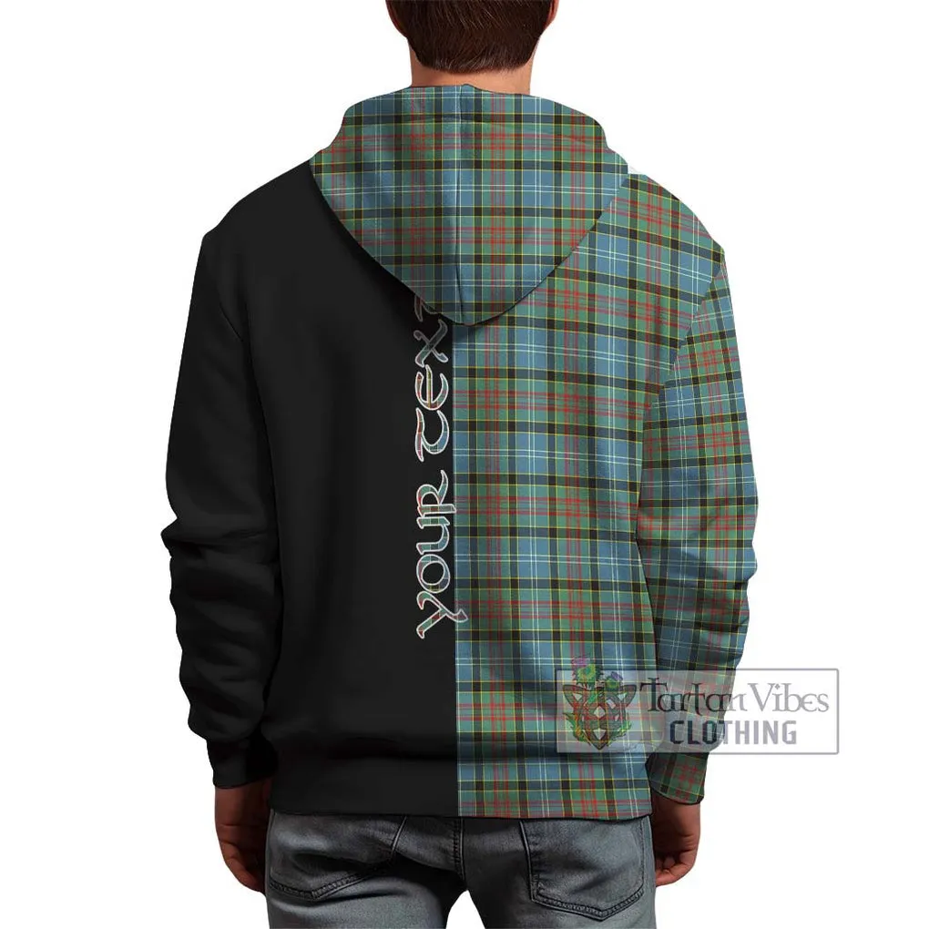 Brisbane Tartan Hoodie with Family Crest and Half Of Me Style