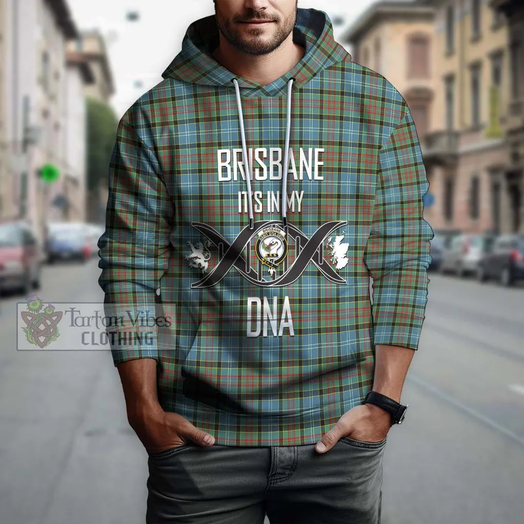 Brisbane Tartan Hoodie with Family Crest DNA In Me Style