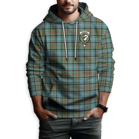 Brisbane Tartan Hoodie with Family Crest