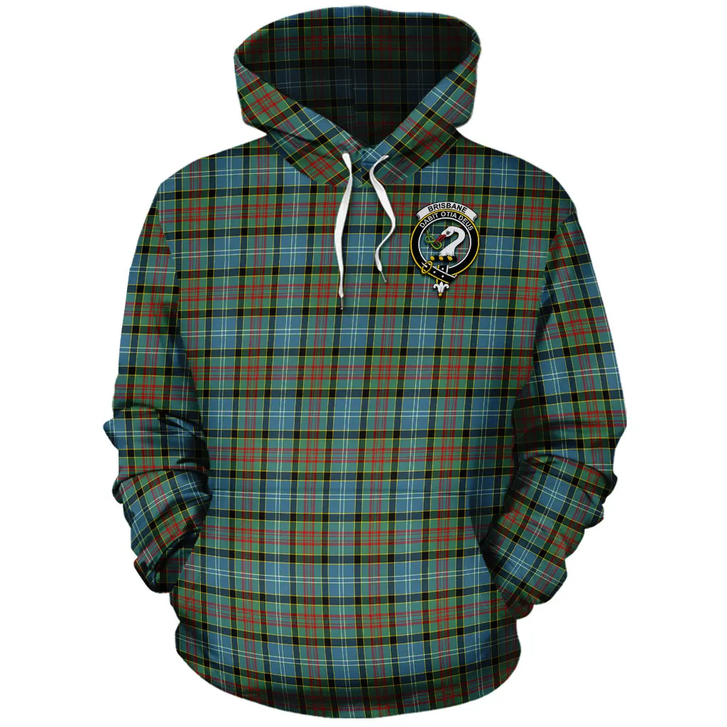 Brisbane Tartan Hoodie with Family Crest