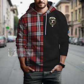 Brodie Dress Tartan Hoodie with Family Crest and Half Of Me Style