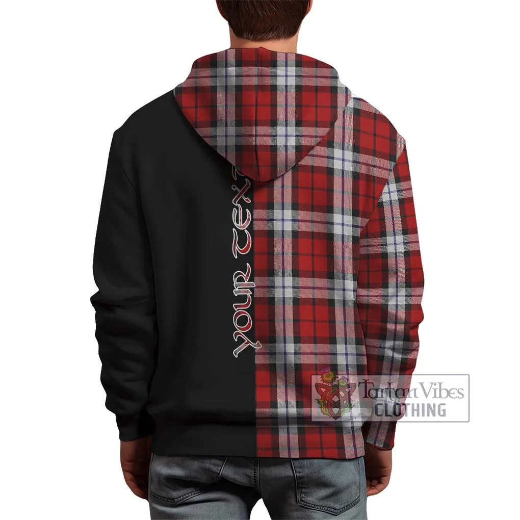 Brodie Dress Tartan Hoodie with Family Crest and Half Of Me Style