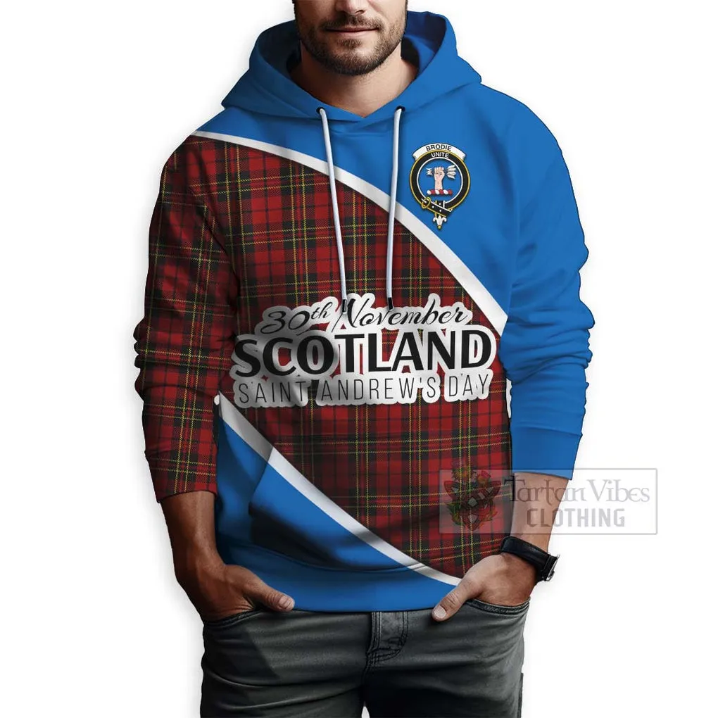 Brodie Family Crest Tartan Hoodie Celebrate Saint Andrew's Day in Style