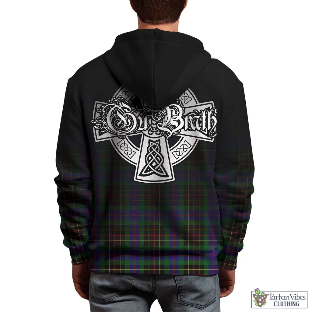 Brodie Hunting Modern Tartan Hoodie Featuring Alba Gu Brath Family Crest Celtic Inspired