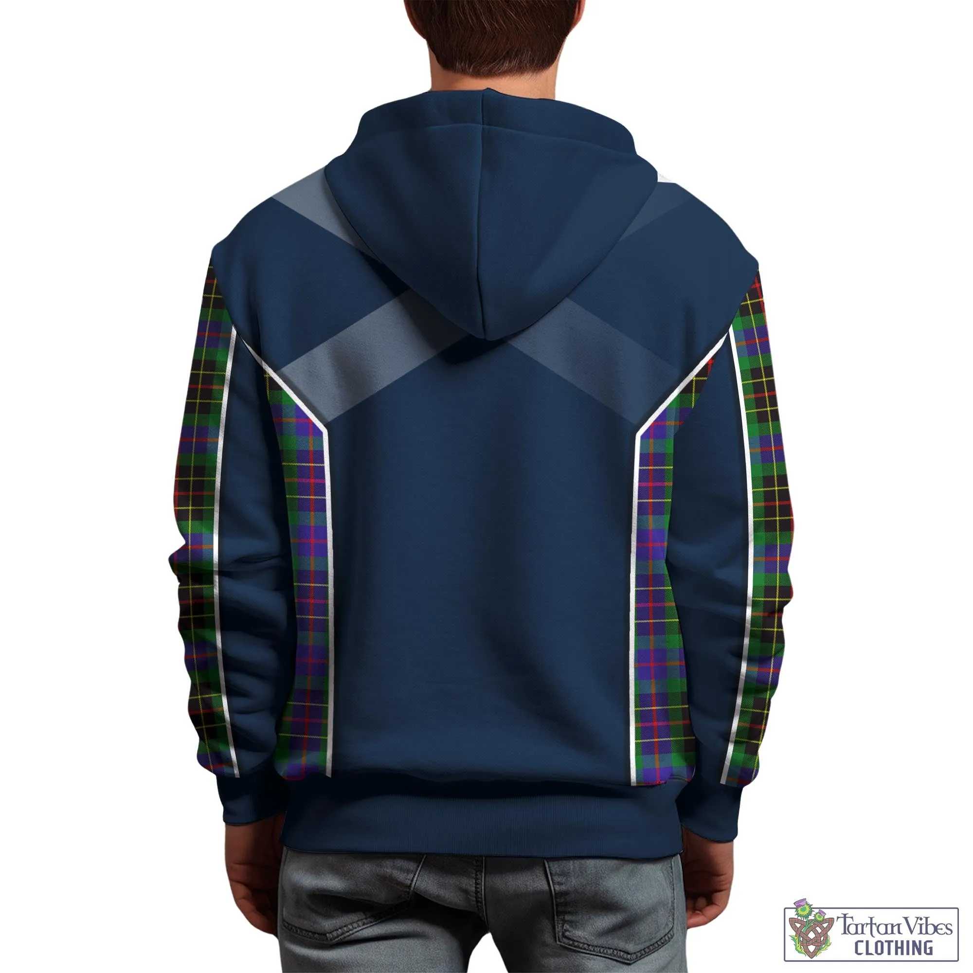 Brodie Hunting Modern Tartan Hoodie with Family Crest and Lion Rampant Vibes Sport Style