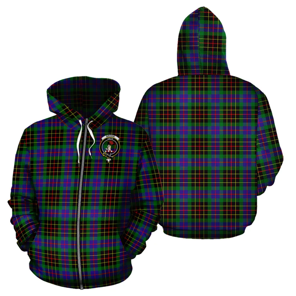 Brodie Hunting Modern Tartan Hoodie with Family Crest