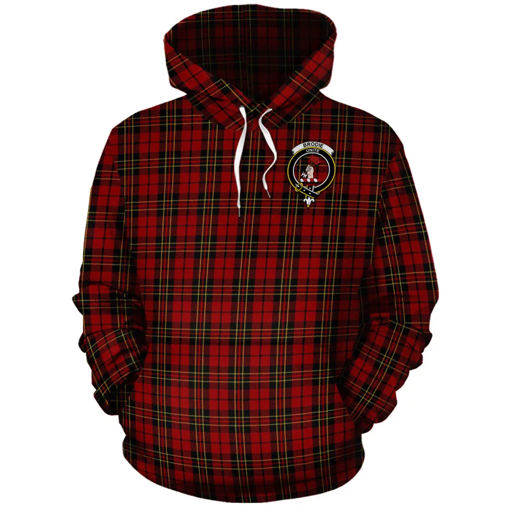 Brodie Tartan Hoodie with Family Crest