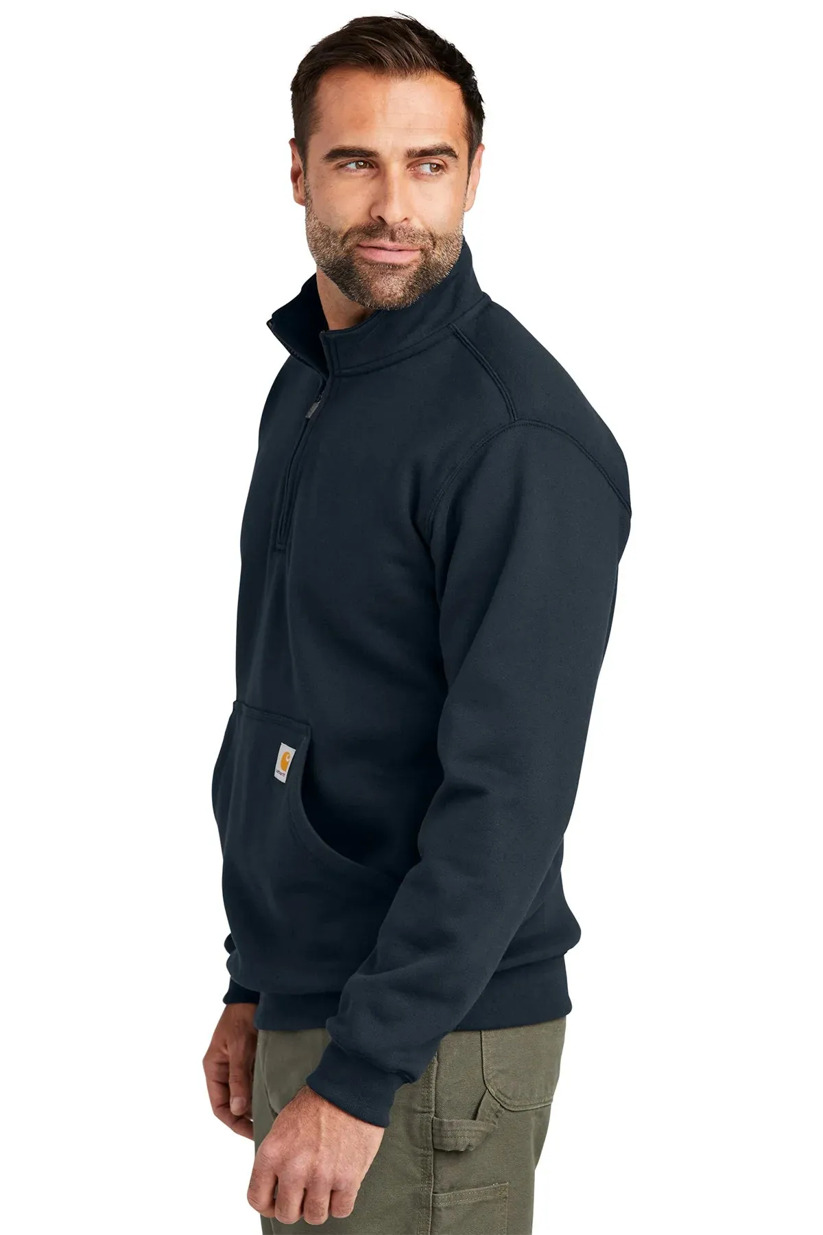 Carhartt Mock Neck Custom Sweatshirts, New Navy