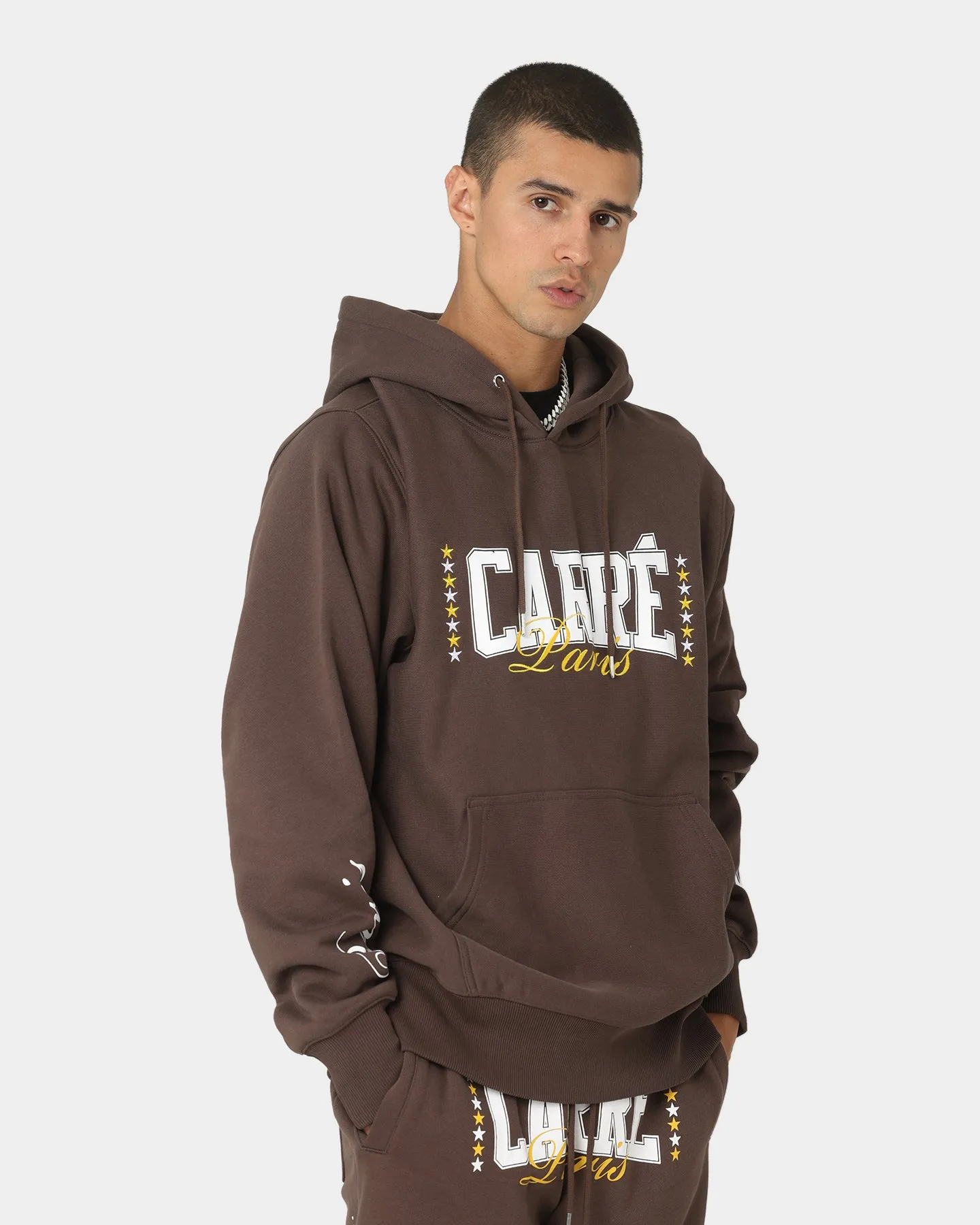 Carre Heavyweight CLS Hoodie Dark Brown