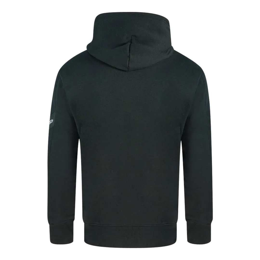 Champion Asymmetric Pocket Logo Black Hoodie