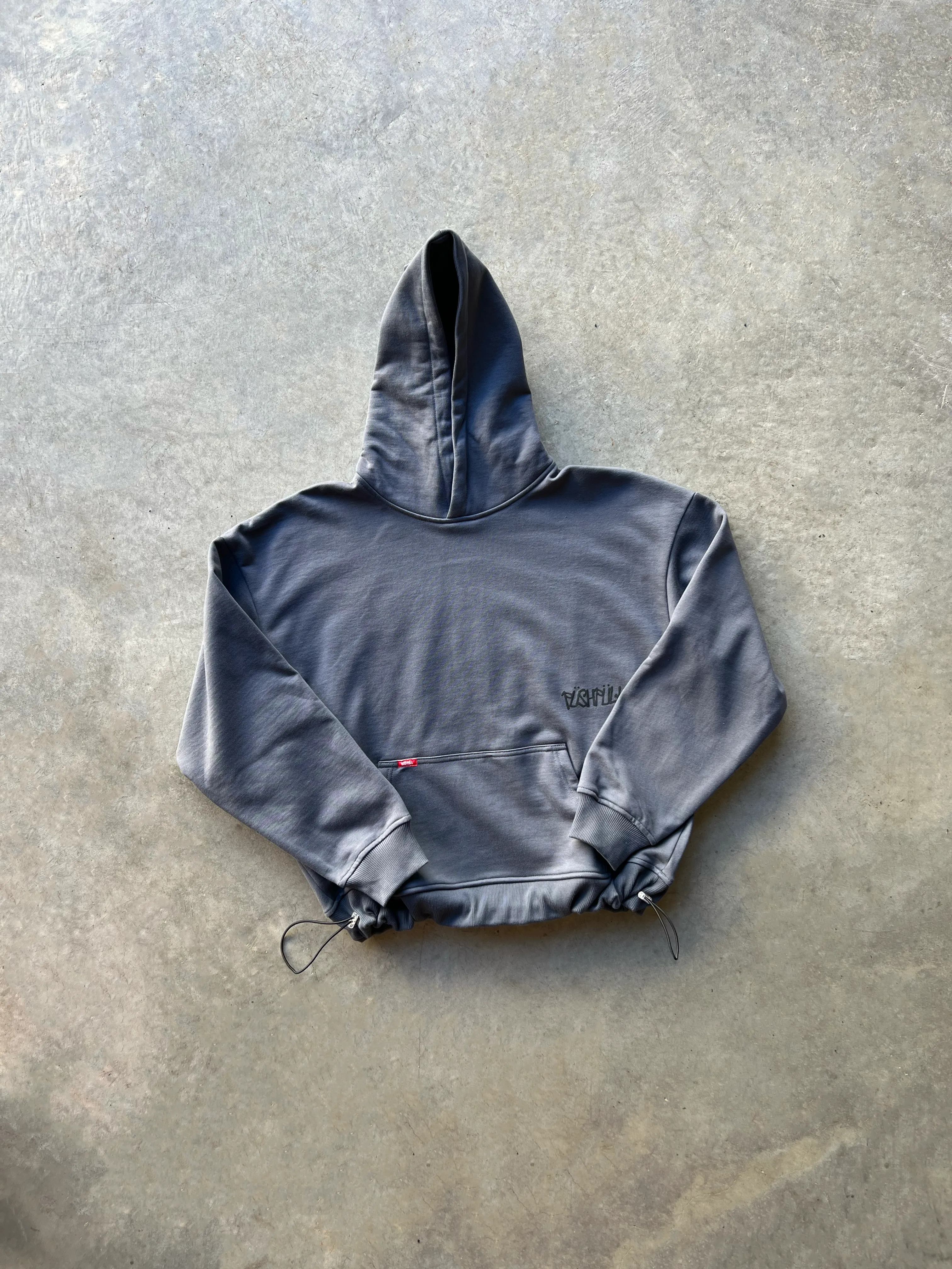 CHARCOAL/BLACK SCRIPT HOODIE