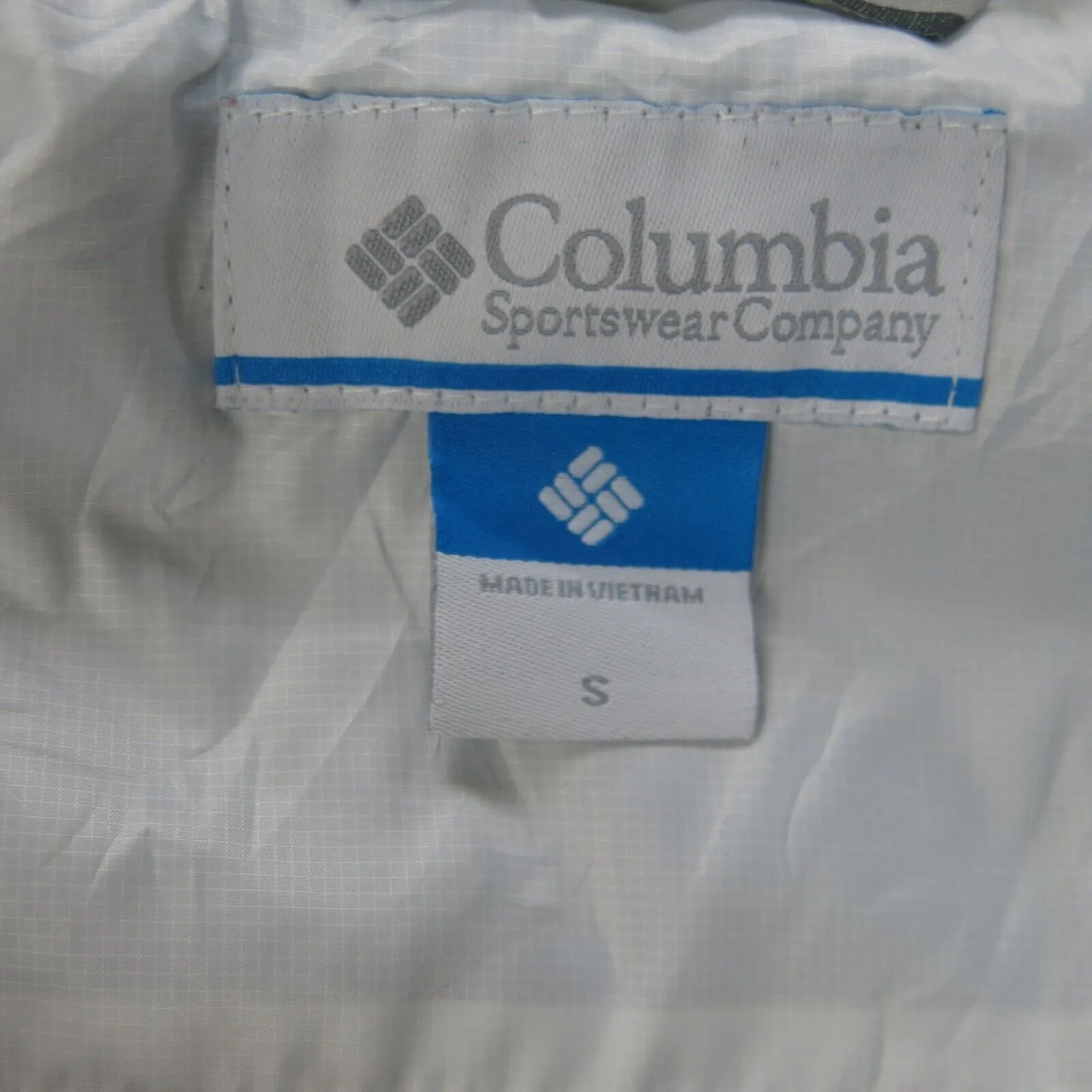 Columbia Jacket Womens Small White Long Sleeve Quilted Puffer Jacket Outdoors