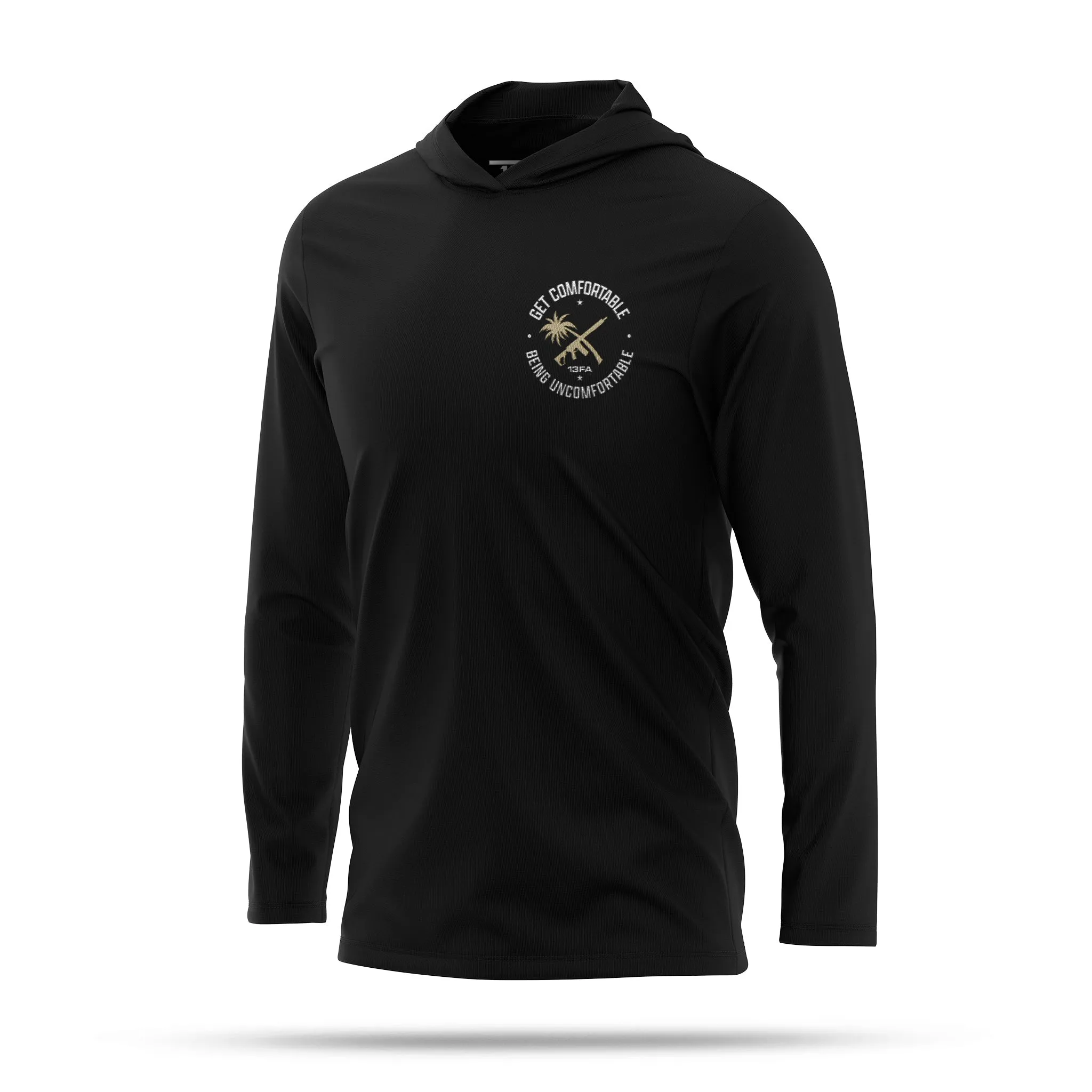 [COMFY] Performance Hooded Long Sleeve [BLK]