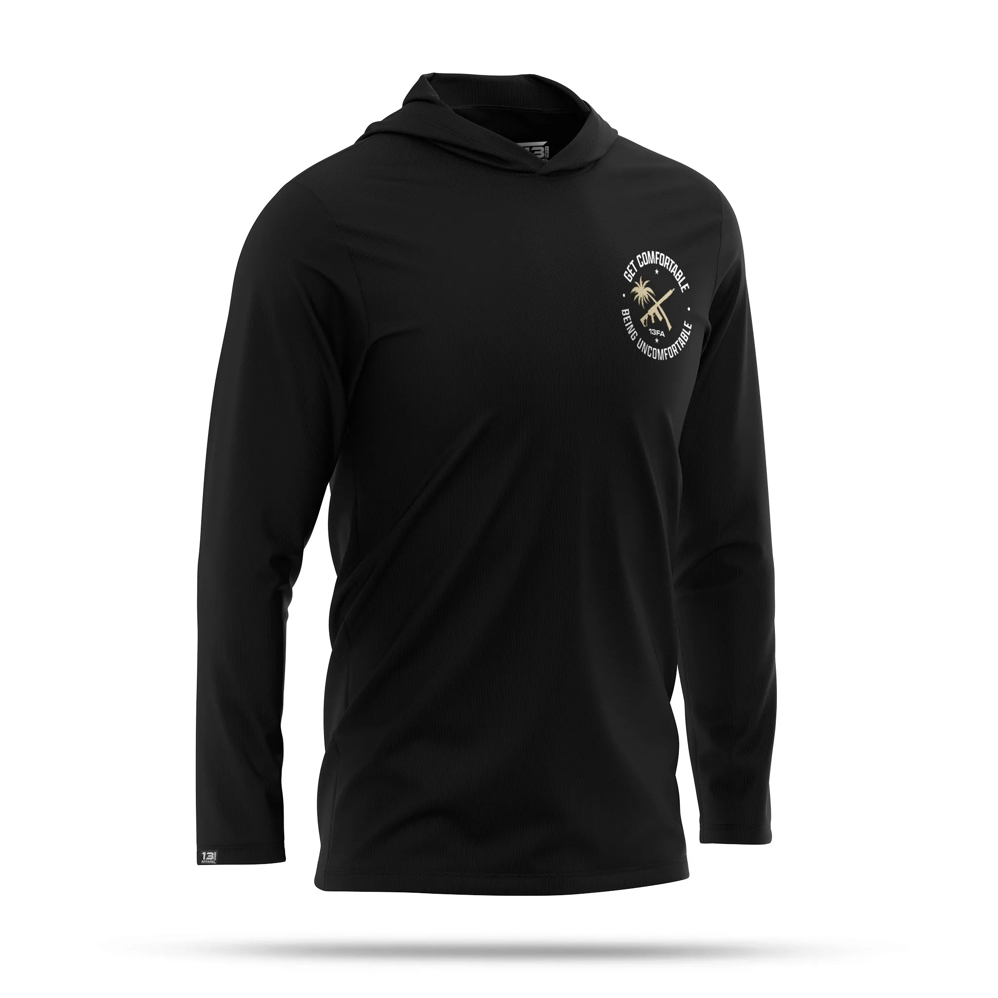 [COMFY] Performance Hooded Long Sleeve [BLK]