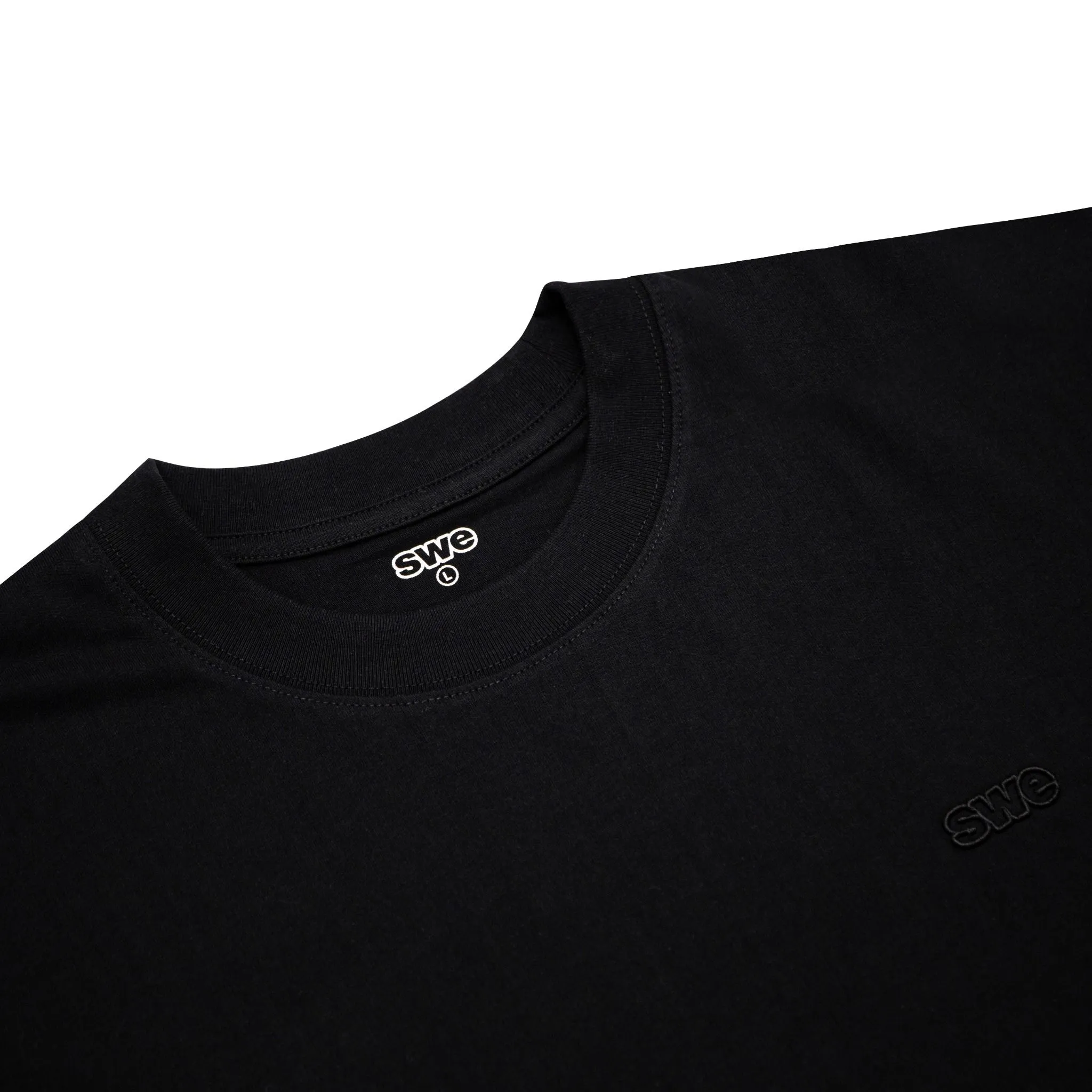 CREW NECK TEE - BLACK