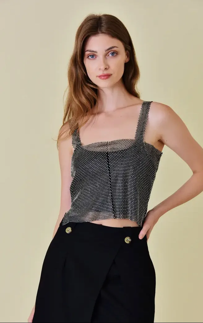 Crystal Mesh Top