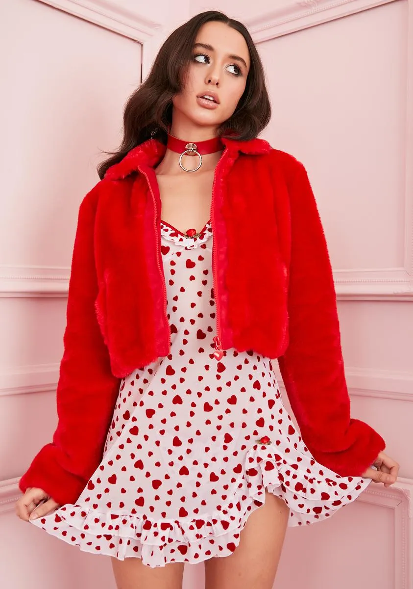 Cupid's Fool Faux Fur Jacket