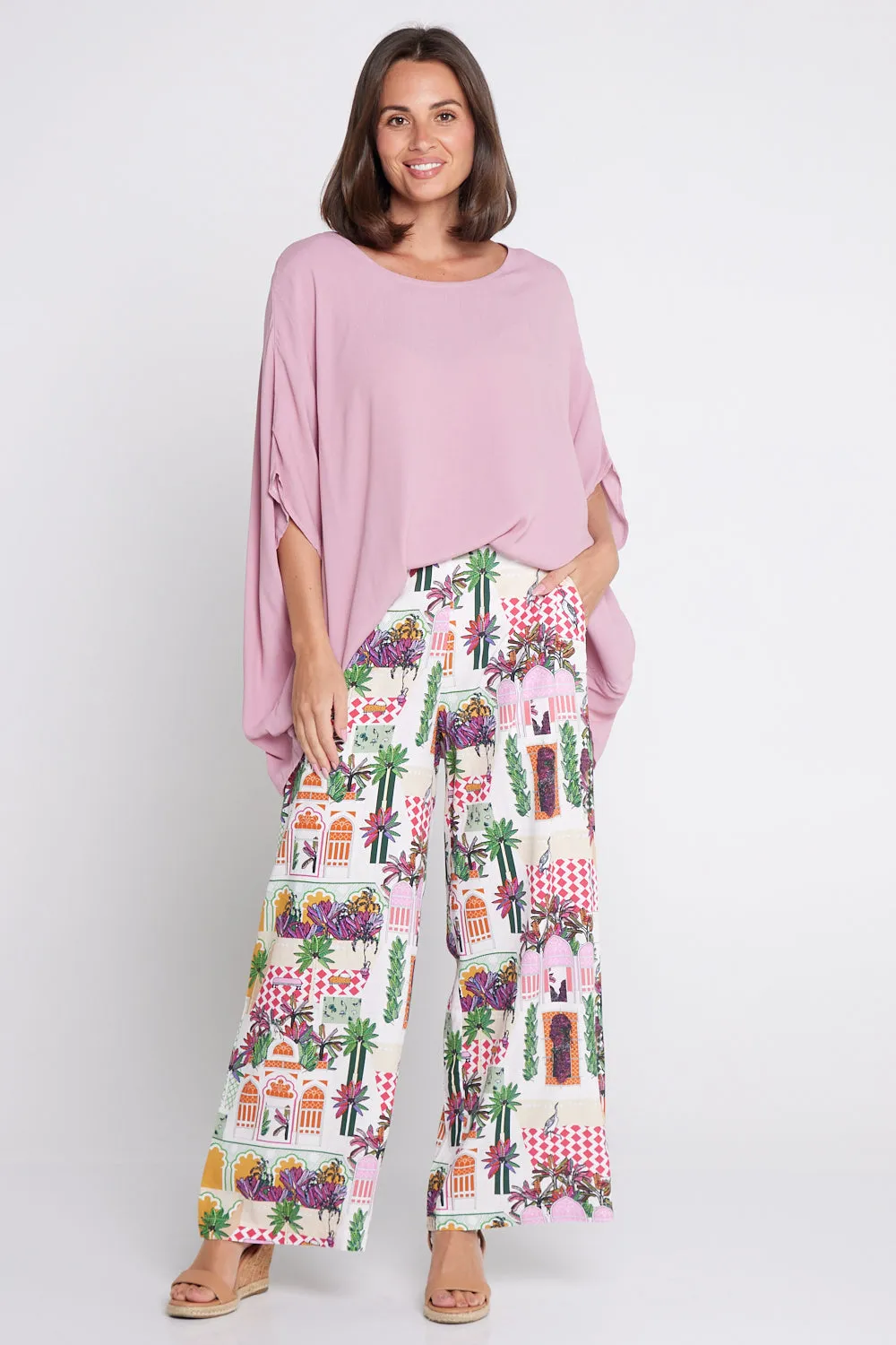 Daria Wide Leg Pants - Marrakesh