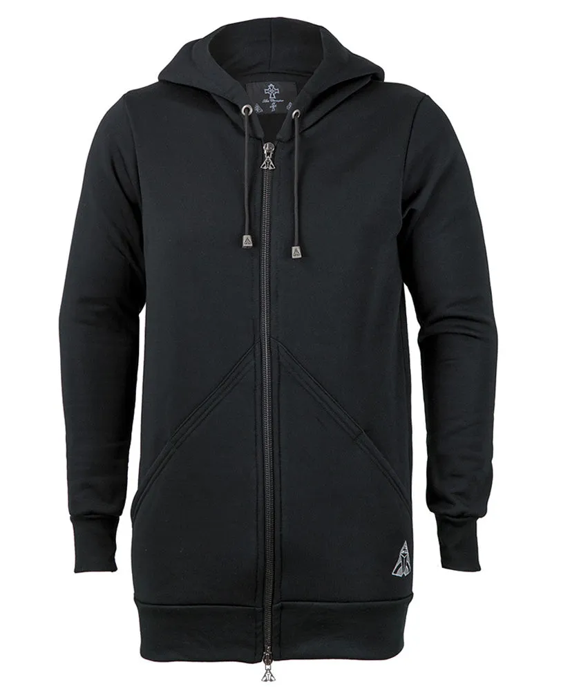 Directional Long Hoodie - Black