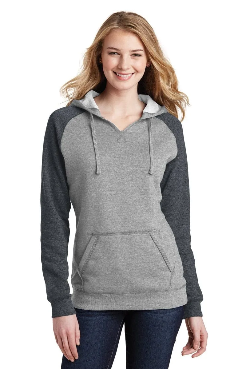 District DT296: Women's Lightweight Fleece Raglan Hoodie