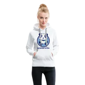 Diverse Panda Blue Lighter Themed Women’s Premium Hoodie