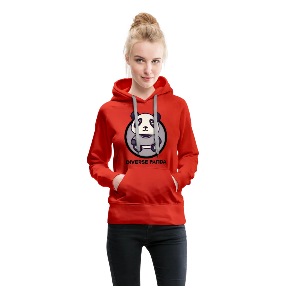 Diverse Panda Sephia Themed Women’s Premium Hoodie