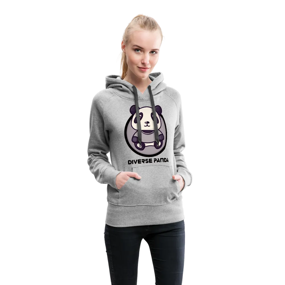 Diverse Panda Sephia Themed Women’s Premium Hoodie