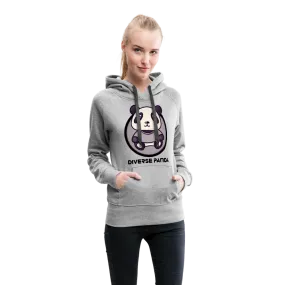 Diverse Panda Sephia Themed Women’s Premium Hoodie