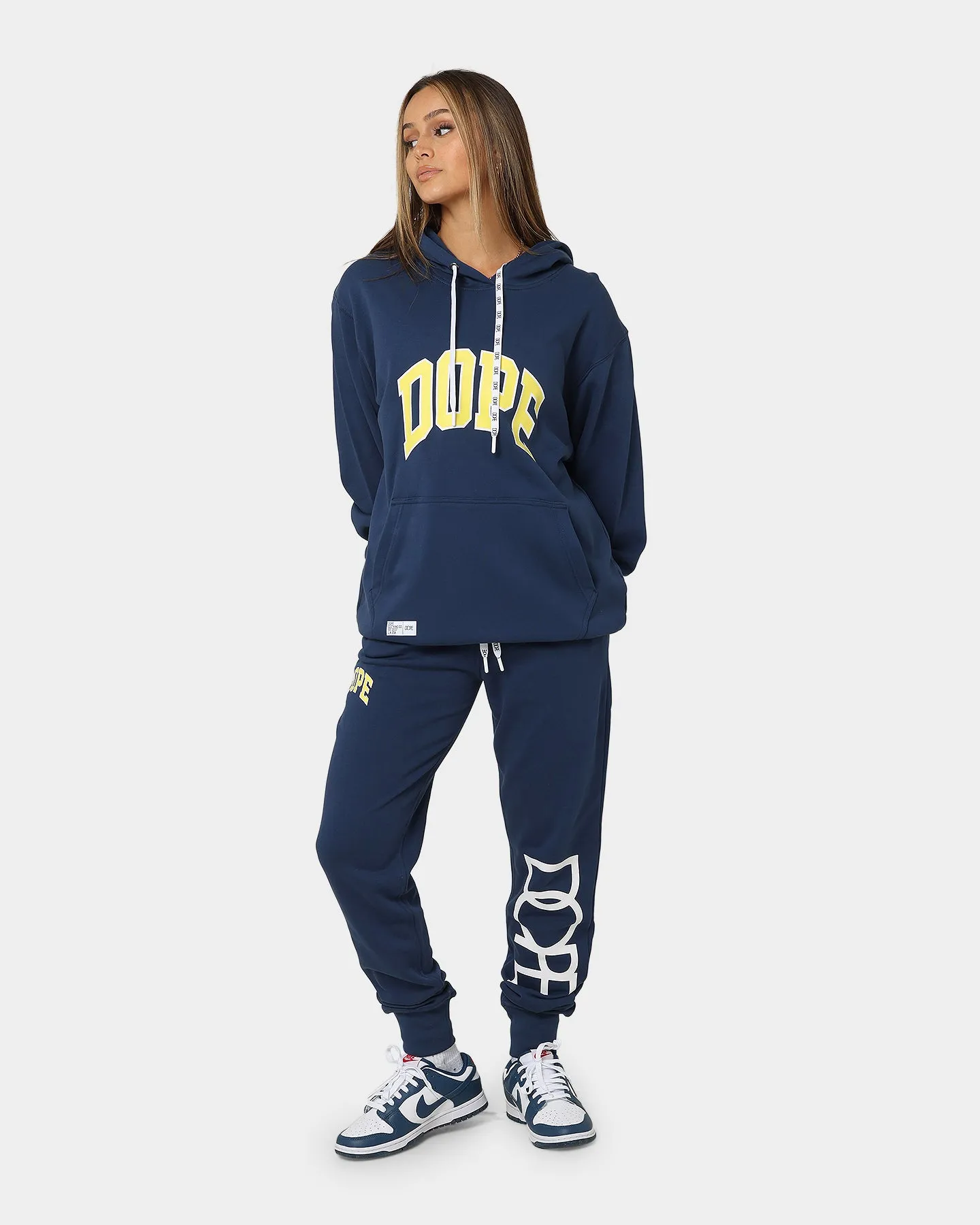 DOPE Varsity Arch Hoodie Blue/Yellow