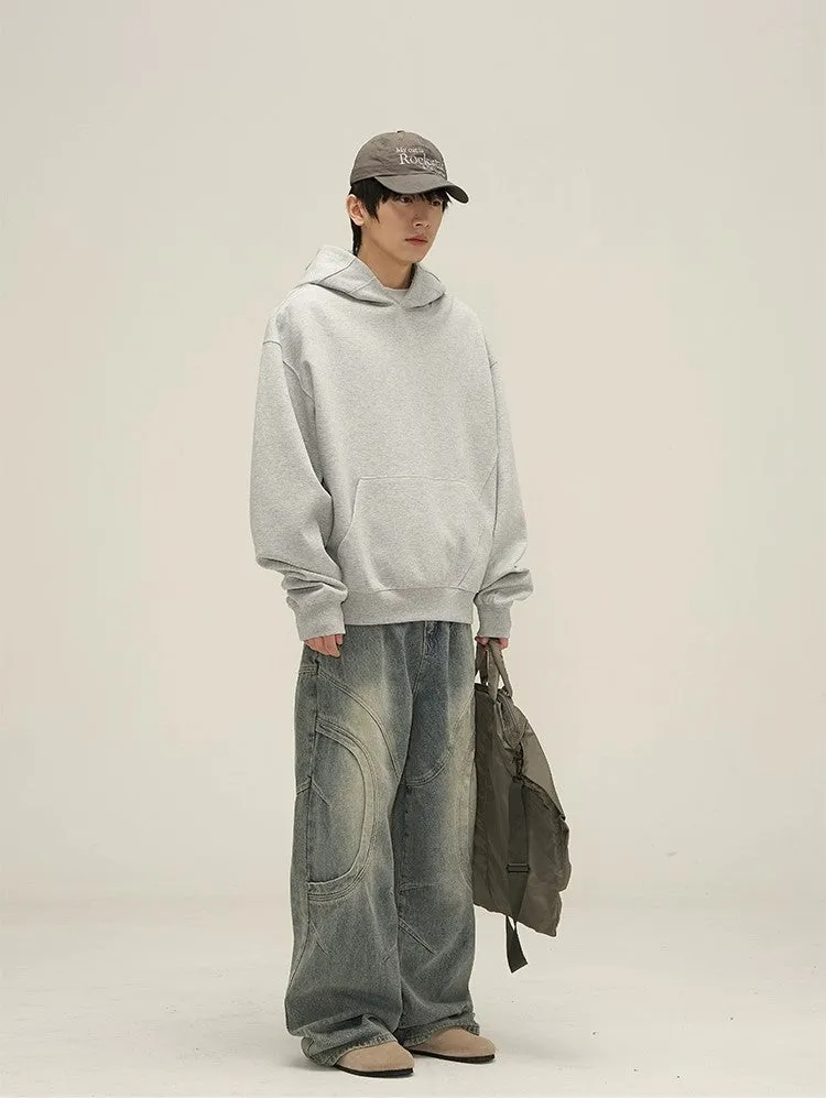 Edgy Chic Oversized Deconstructed Hoodie