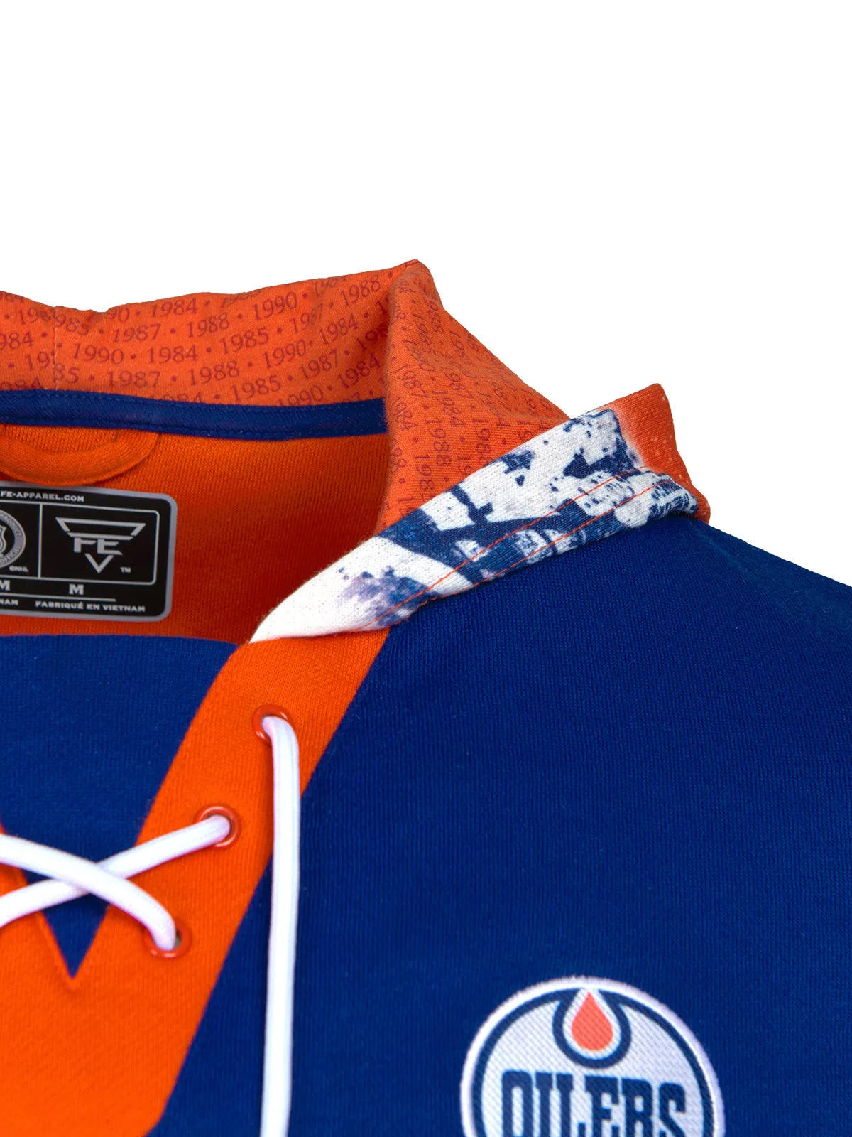 Edmonton Oilers Lace-Up Hoodie