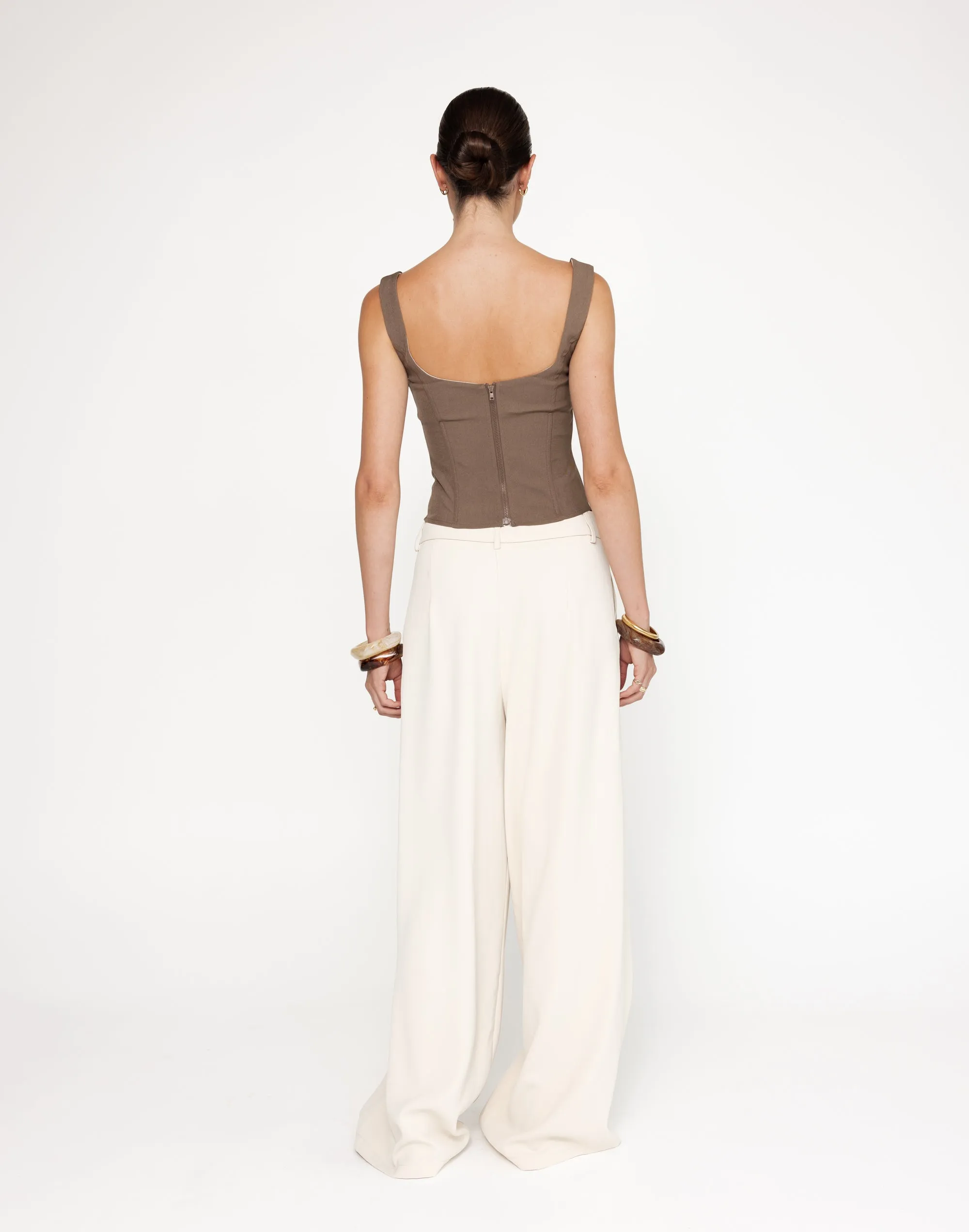 Eline Corset Top (Coffee)